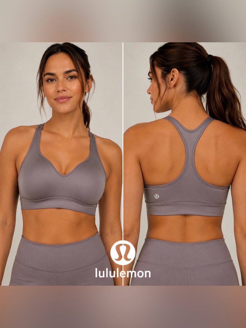 Lululemon Speed Up Sports Bra Purple C/D Cup High Support Racerback Gym Running